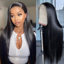 Load image into Gallery viewer, HD Lace Super Natural  Silky Bone Straight Glueless 13x4 Frontal Lace Wig 100% Human Hair 20&quot;
