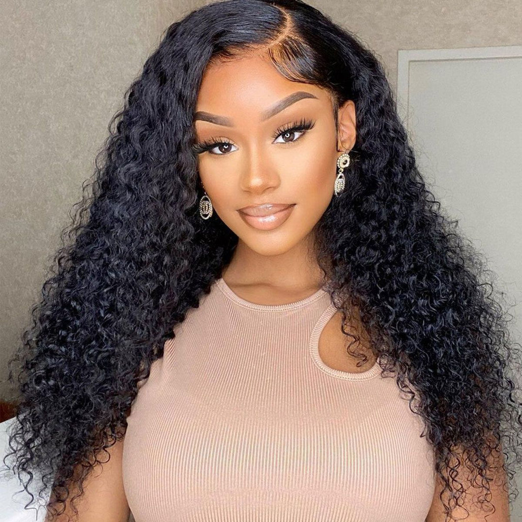 Anne-New Jerry Curl 13X4 Lace Frontal  Wig