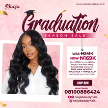 Load image into Gallery viewer, NAIJA Royal Lace Raw Wavy Frontal Wig
