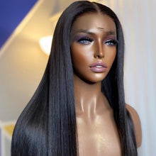 Load image into Gallery viewer, HD Lace Super Natural  Silky Bone Straight Glueless 13x4 Frontal Lace Wig 100% Human Hair 20&quot;
