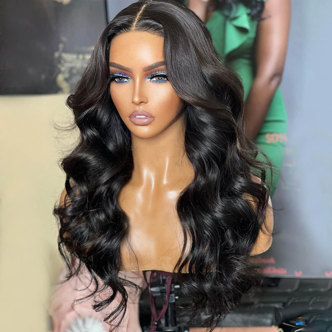 Super Double Drawn Raw Wave 13X4 Frontal Wig  18