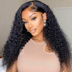 Anne-New Jerry Curl 13X4 Lace Frontal  Wig