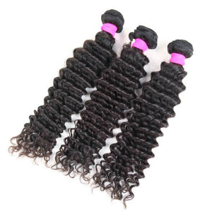 Deep Wave 100% Virgin Human Hair Curly Bundles