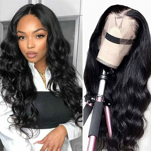 Naija Beauty Body Wave Raw Wavy Hair Compact Frontal Human Hair Wig - Naija Beauty Hair